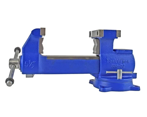 Miniatura 8 de Yost Vises 880-D2 Sistema de mordaza reversible combinada 20.3 cm de ancho de mandíbula de alta resistencia para tubos y banco de utilidad La