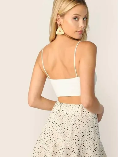 Miniatura 2 de Verdusa Camiseta corta sin mangas con tirantes delgados para mujer