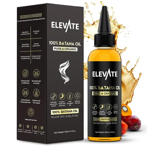 Miniatura 2 de Elevate Aceite de batana para el crecimiento del cabello Aceite orgánico crudo 100% puro y natural de Honduras Suero prensado en frío y sin