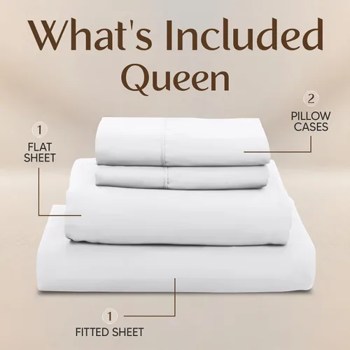 Miniatura 440 de Utopia Bedding Juego de sábanas Queen – Sábanas de 4 piezas para cama tamaño Queen, microfibra suave y transpirable, incluye 1 sábana bajera, 1 Gris