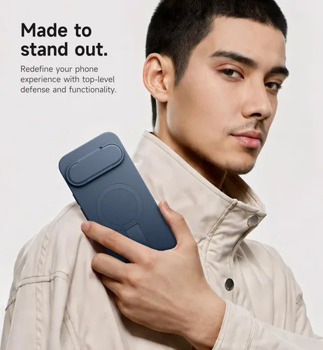 Miniatura 7 de SURITCH Funda para teléfono Google Pixel 9 Pro XL, compatible con MagSafe, funda protectora con cubierta de cámara y soporte de metal ajustable
