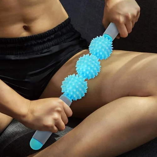 Miniatura 7 de Muscle Roller Stick - Barra de masaje para celulitis para espalda, brazos, hombros, piernas (azul)