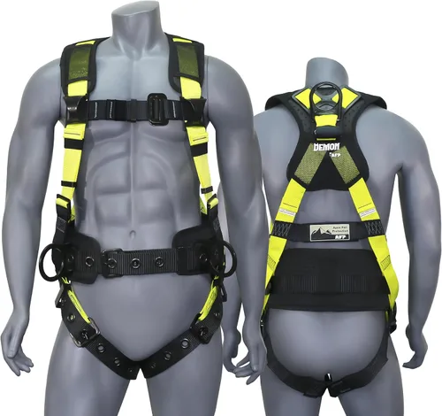 Miniatura 29 de Kit de arnés de protección contra caídas cómodo AFP Demon – Arnés de seguridad de cuerpo completo OSHA/ANSI PPE para trabajo de construcción