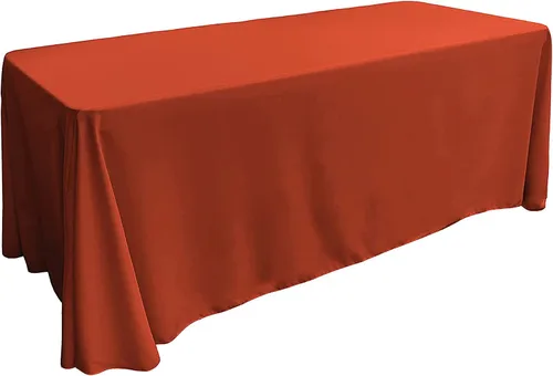 Miniatura 74 de LA Linen Mantel rectangular lavable de popelín de poliéster, resistente a las manchas y a las arrugas, cubierta de mesa 60x84, mantel de tela
