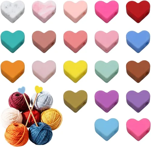 Miniatura 10 de 20 piezas de protectores para puntas de agujas de tejer con lindos animales, protectores para agujas de tejer, tamaño US 2.5-13 (3mm-9mm), para Panda