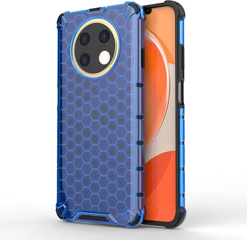 Miniatura 2 de Funda compatible con Huawei nova Y91 4G, compatible con Huawei nova Y91 4G STG-LX1 STG-LX2 funda 2 en 1 funda para teléfono azul
