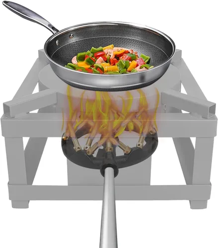 Miniatura 3 de TFCFL Quemador de chorro de 23 puntas, 126,500 BTU/HR G1/2 Boquilla de forma redonda Jet Cuerpo de hierro fundido de gas natural con puntas de latón