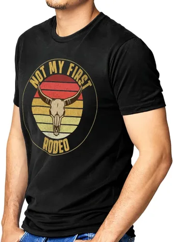 Miniatura 2 de Not My First Rodeo - Camiseta de ante - Bull Skull - Camiseta de gamuza vaquera