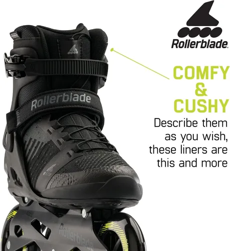 Miniatura 3 de Rollerblade Macroblade 110 3WD - Patines en línea para hombre y adulto, color negro y lima, patines en línea de rendimiento