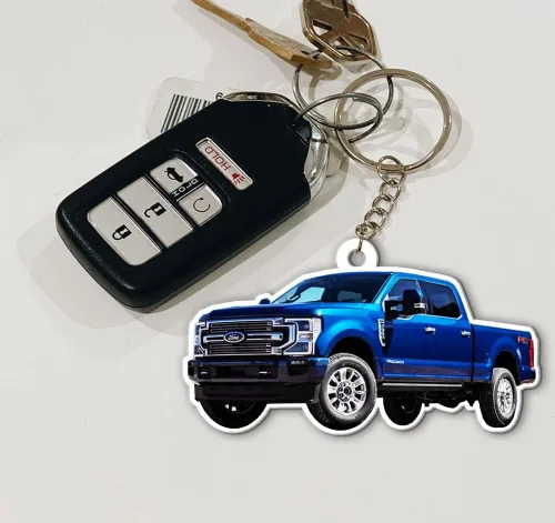 Miniatura 4 de Llavero acrílico personalizado con foto personalizada para amantes de la camioneta, accesorios de regalo para chicos de camioneta (acrílico)
