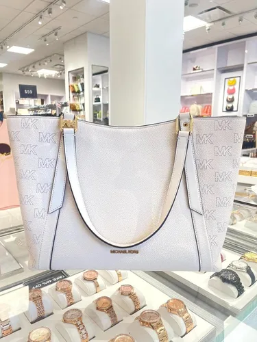 Miniatura 9 de Michael Kors Alto Bolso de mano grande de cuero granulado