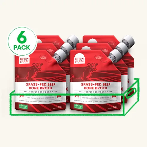 Miniatura 2 de Open Farm Caldo de hueso, adorno de comida para perros y gatos con carne de origen responsable y superalimentos sin sabores artificiales ni