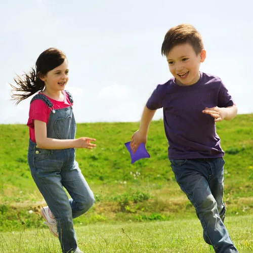 Miniatura 4 de Toyvian 10 bolsas de frijoles de nailon para lanzar pufs, divertidos deportes al aire libre, juegos familiares para juegos de lanzamiento de manos