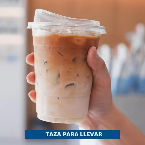 Miniatura 5 de Freshware Vasos de plástico transparente con tapas para sorbos sin popote [100 tazas – 12 onzas] Vaso desechable para café helado, batido, bebidas
