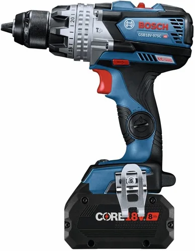 Miniatura 6 de BOSCH GSB18V-975CB25 taladro/atornillador sin escobillas listo para conexión de 18 V, 1/2 pulg. con (2) baterías CORE18V® de 4 Ah de potencia