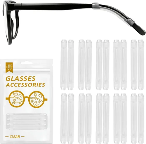Miniatura 10 de YR Soft Silicone Eyeglasses Temple Tips Sleeve Retainer, Anti-Slip Elastic Comfort Eyeglass Ear Grippers for Eyeglasses Sunglasses Reading Glasses