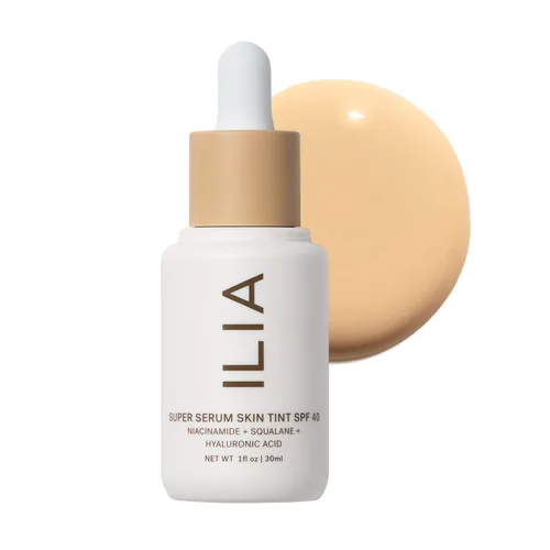 Miniatura 10 de ILIA - Tinte de piel Super Serum SPF 40 Sin comedogénesis, vegano, ligero para ayudar contra la luz azul, + contaminación mientras hidrata, Balos