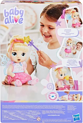 Miniatura 13 de Muñeca Baby Alive Fairy Fashions Harper Hugs con ropa y accesorios, pelo rubio, 11 pulgadas, juguetes para niños, a partir de 3 años
