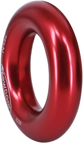 Miniatura 5 de NewDoar Rappel Ring 25kN Oro Grande O-Ring Cuerda Conector para Escalada Arborista Rescate Hamaca y Slackline Rojo Pequeño 2pcs