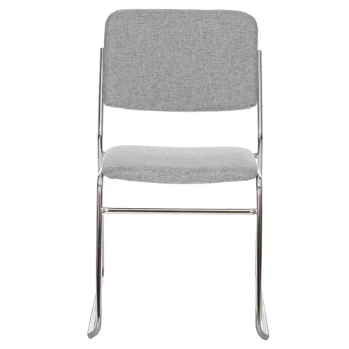 Miniatura 6 de OEF Furnishings OEF8652/2 Silla apilable acolchada de tela de grado comercial (gris clásico, paquete de 2)