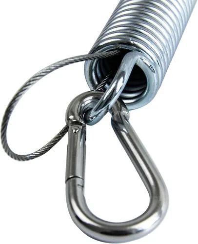 Miniatura 3 de Muelles oscilantes para porche, capacidad de 700 libras, kit de resorte de acero inoxidable para silla colgante, 2 resortes, 4 mosquetones de gancho