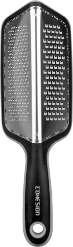 Cohesion Zester - Rallador de doble cara para cocina, herramienta de cocina de limón para queso, cítricos, ajo, jengibre, nuez moscada, chocolate,