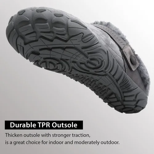 Miniatura 6 de Besroad - Pantuflas mullidas para mujer y hombre, esponjosas, cómodas, de espuma viscoelástica, para dormitorio