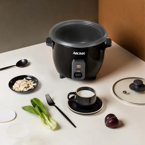 Miniatura 8 de Aroma Housewares - Olla para arroz y granos de 1.5 cuartos (ARC-363NGB), negro, 6 tazas cocidas / 3 tazas sin cocinar