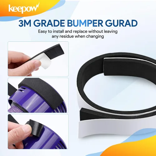 Miniatura 5 de KEEPOW Protector de parachoques compatible con Roomba Robot Aspiradora 671 675 500 600 700 800 Series
