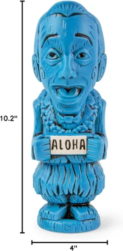 Miniatura 9 de Geeki Tikis Pee-Wee Herman Aloha Taza de cerámica Vaso de cóctel para fiesta de cerveza para licor, bebidas Capacidad para 12 onzas