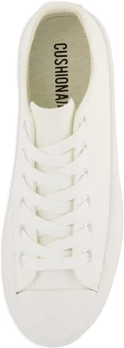 Miniatura 5 de CUSHIONAIRE Vasco Low Top - Tenis de lona para mujer + espuma viscoelástica, Negro