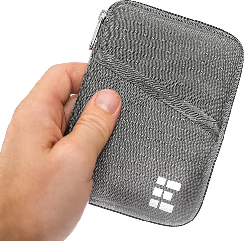 Miniatura 3 de Zero Grid Passport Wallet - Travel Document Holder wRFID Blocking