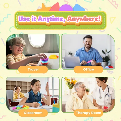Miniatura 7 de Juguetes Sensoriales Esponjosos para Niños Pequeños: 12 Piezas Súper Suaves y Texturizadas Fidget Sensorial para Niños Autistas con Necesidades