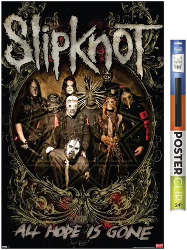 Miniatura 13 de Trends International Slipknot - Póster de pared de Hope Is Gone, 14.725 x 22.375 pulgadas, versión enmarcada de madera de granero