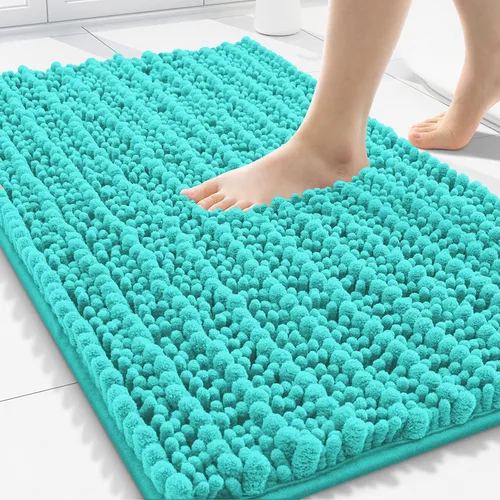 Miniatura 214 de Smiry Alfombras de Baño 24x16 pulgadas, Alfombras de Baño de Chenilla Extra Suaves y Absorbentes, Respaldo de Goma Antideslizante, Lavable a Máquina