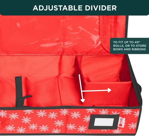 Miniatura 6 de HOLDN' STORAGE Contenedor de Almacenamiento Premium para Papel de Regalo - Duradero 600D Resistente a Desgarros, Cabe 27 Rollos de Papel de Regalo
