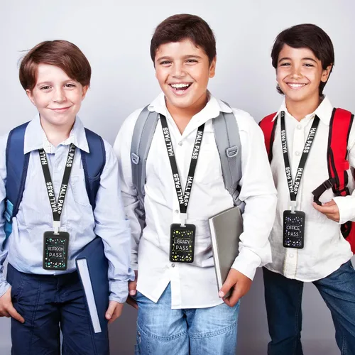 Miniatura 6 de Tatuo Juego de 16 cordones para pases de pasillo, pases de tarjeta, pases verticales para baño, baño, regalo irrompible para profesores, enfermeras