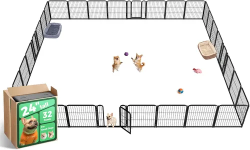 Miniatura 9 de FXW Homeplus Unleashed Corralito para Perros de Interior - Juego Sin Estrés y Seguro, Resistente de 24 Pulgadas 4 Paneles Corral para Cachorros
