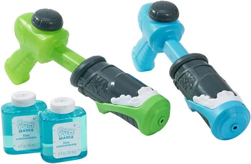 Miniatura 2 de Fom Mania Quickshot - Pistola de espuma para niños y adultos, paquete de 2 unidades exclusivo de Amazon, pistola de espuma no tóxica para niños