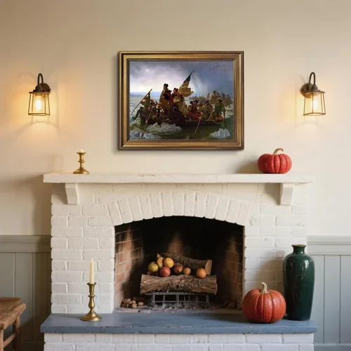 Miniatura 7 de George Washington Cruzando el Delaware Póster - Pósteres de la Guerra Revolucionaria, Arte de Pared Clásico Retro, Historia, Impresión en Lienzo