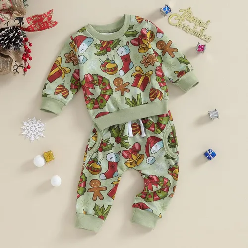Miniatura 10 de YINGISFITM Conjunto de camisa de calabaza de Halloween para bebé, niña, niño, sudadera y pantalones para otoño e invierno