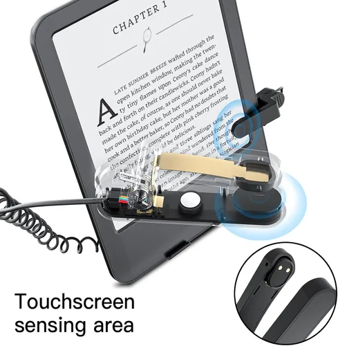Miniatura 6 de Girador de páginas con control remoto y soporte para lectores electrónicos Kindle Paperwhite Oasis, girador de páginas de clic hacia adelante