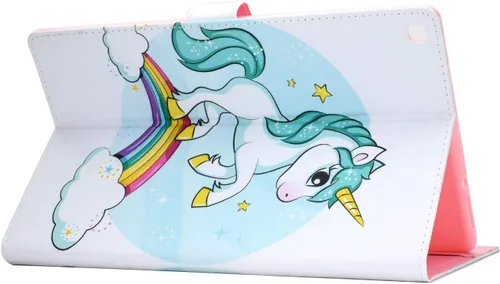 Miniatura 4 de Funda tipo cartera para tableta Amazon Fire HD 10 (5ª generación/7ª generación/9ª generación), soporte plegable delgado