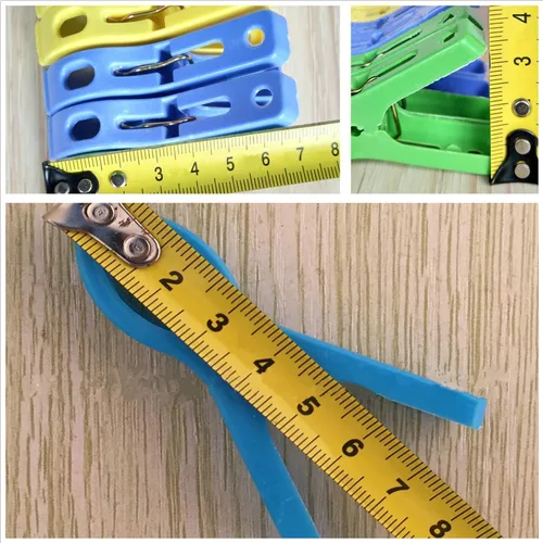 Miniatura 2 de Pequeñas pinzas de plástico para ropa para ropa, tendederos de secado amplios, perneras para manta, sábanas, clips para toallas, abrazaderas