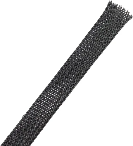 Miniatura 11 de Protectores de cable de polietileno de 65.6 pies, 2 tamaños, expandibles, trenzados, tubería de malla de alambre flexible, telar de manga de arnés
