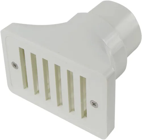 Miniatura 4 de Desagüe de piso Accesorios de repuesto de base de salida de desbordamiento de agua de rejilla de drenaje ABS blanco de 2 pulgadas