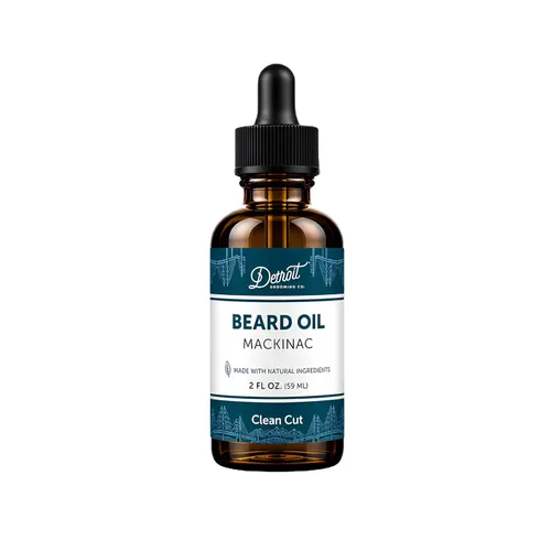 Miniatura 13 de Detroit Grooming Co. Aceite para barba Fórmula hidratante y nutritiva con vitamina E Cereza y tabaco • Traverse City (1 oz)