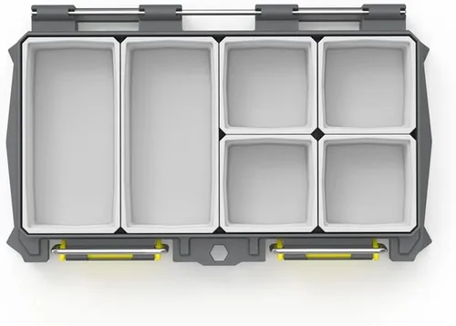 Miniatura 2 de BUZBE Colony 8T (delgada) Caja de aparejos modular, caja de aparejos impermeable personalizable, caja organizadora de plástico, almacenamiento
