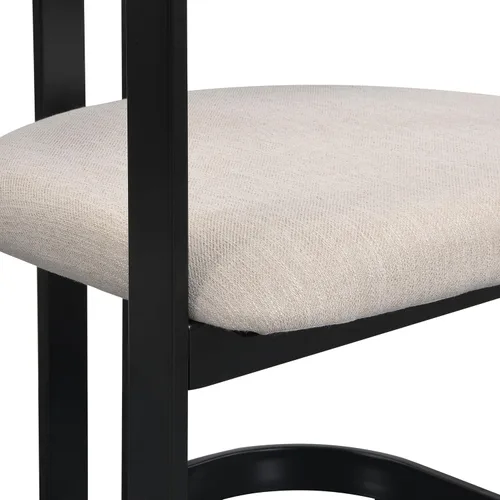 Miniatura 12 de Christopher Knight Home Auber - Juego de 2 sillas de comedor tapizadas modernas, juego de sillón de comedor tapizado de tela con marco de metal