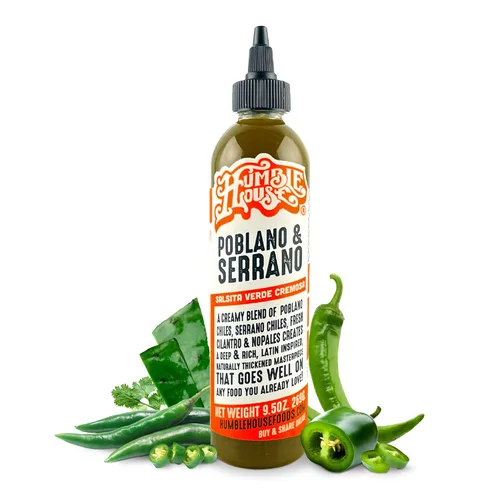 Miniatura 13 de Humble House - Salsa picante de chiles Ancho & Morita, baja en calorías y sodio, condimentos veganos para alitas de pollo, filetes, tacos